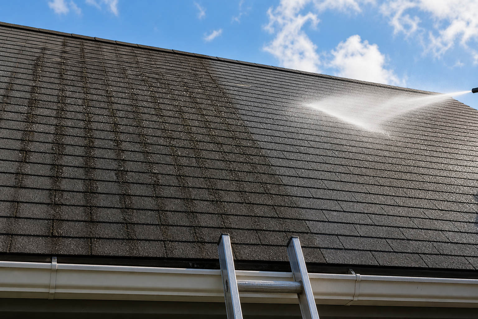 Roof Soft Washing in Overland Park, KS